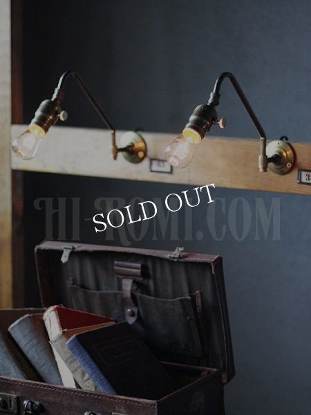 USAヴィンテージ工業系角度調整付きファットボーイソケットブラケットライト｜アンティーク壁掛け照明