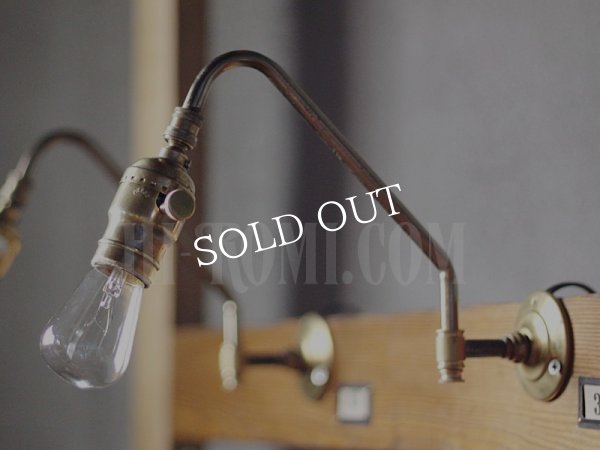 USAヴィンテージ工業系角度調整付きファットボーイソケットブラケットライト｜アンティーク壁掛け照明