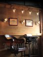 USAヴィンテージ真鍮製花型フレーム付きプッシュ式ブラケットランプB｜アンティークヴィクトリアンアトリエ壁掛け照明ウォールライト