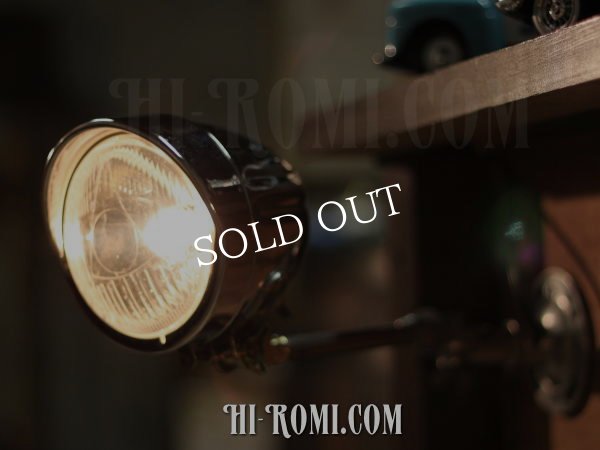 ヴィンテージ角度調整アーム付ヘッドライト壁掛け照明ブラケットライトA/スポットライトアトリエランプ