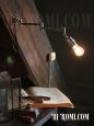 USAヴィンテージ工業系角度調整付きスウィングアームブラケットライト壁掛け照明/アンティーク照明ランプ
