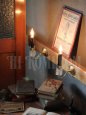 画像2: ヴィンテージガラス飾りミニウォールブラケットランプB/アンティークシャンデリア照明 (2)