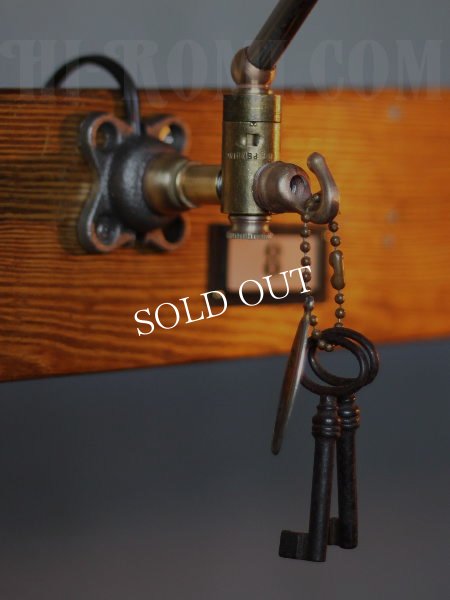 USA工業系真鍮フック付スウィングアームブラケットライト壁掛け照明(1)/インダストリアルヴィンテージウォールランプ