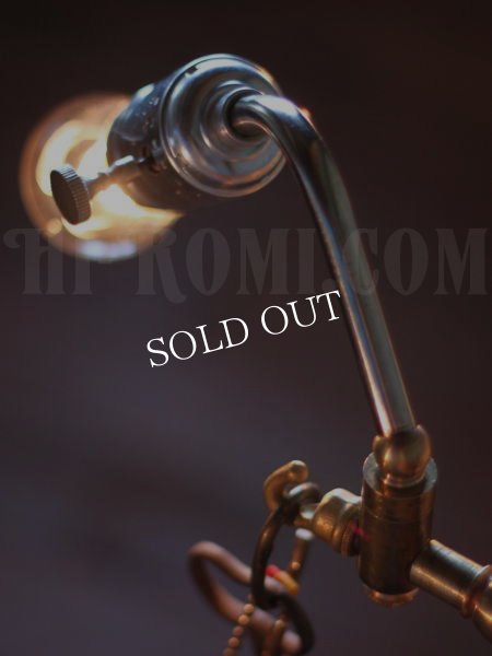 USA工業系真鍮フック付スウィングアームブラケットライト壁掛け照明(1)/インダストリアルヴィンテージウォールランプ