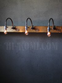画像3: USAヴィンテージ工業系カーブアームブラケットライト壁掛け照明A/アンティークウォールランプ