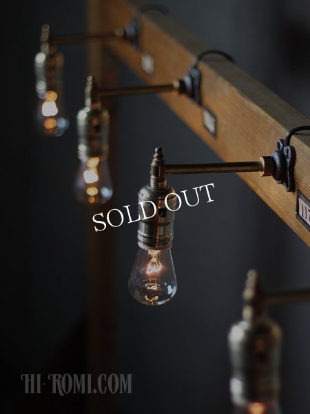 USAヴィンテージLEVITON社製真鍮ソケット付ミニブラケットライトA｜アンティーク壁掛け照明