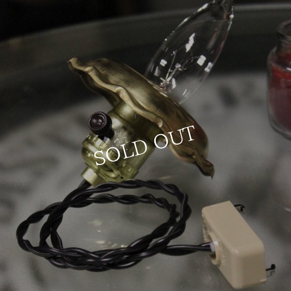 USAサークルFヴィンテージターン式アルミ製ソケット花フレーム付ペンダントライト(5)/アンティーク照明ランプ工業系