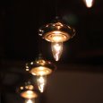 USAサークルFヴィンテージターン式アルミ製ソケット花フレーム付ペンダントライト(5)/アンティーク照明ランプ工業系