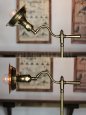 真鍮製アンティークライト｜スウィングアームテーブルランプ卓上照明