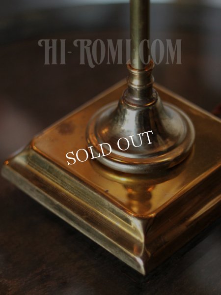 真鍮製アンティークライト｜スウィングアームテーブルランプ卓上照明