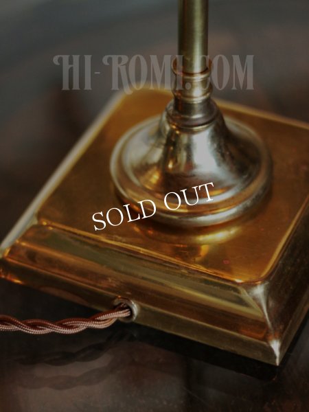 真鍮製アンティークライト｜スウィングアームテーブルランプ卓上照明