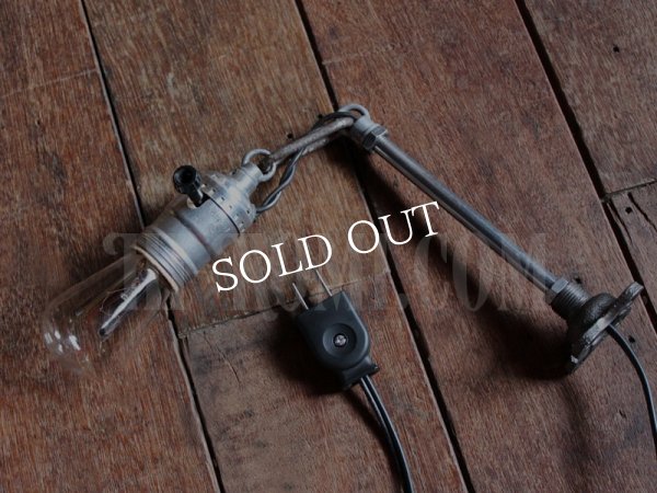 画像5: ヴィンテージ工業系ウォールランプ兼用ペンダントライトD/アンティークインダストリアル照明ブラケット (5)