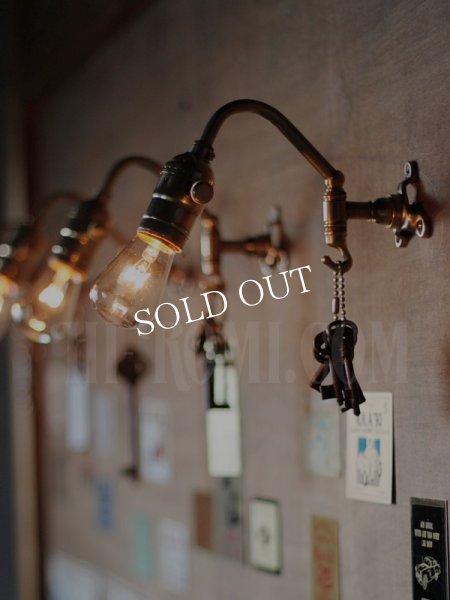 工業系ワイヤーケージ&角度調整付きブラケット/インダストリアルトラブルライトウォールランプ/壁掛け照明