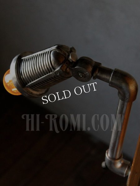 USAヴィンテージSTONCOインダストリアル角度調整付ブラケット/アンティーク工業系照明壁掛ランプ