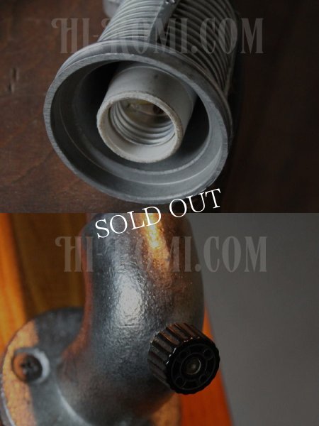 USAヴィンテージSTONCOインダストリアル角度調整付ブラケット/アンティーク工業系照明壁掛ランプ