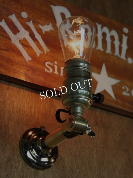 USAヴィンテージサークルF社製アルミソケット&角度調整付ミニブラケットA/アンティーク工業系照明壁掛ランプ