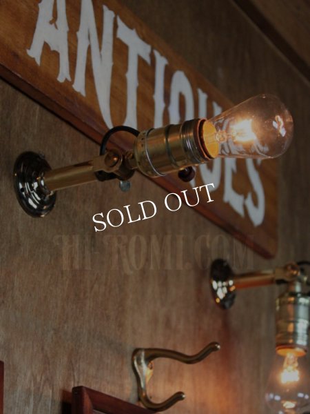 USAヴィンテージサークルF社製アルミソケット&角度調整付ミニブラケットA/アンティーク工業系照明壁掛ランプ