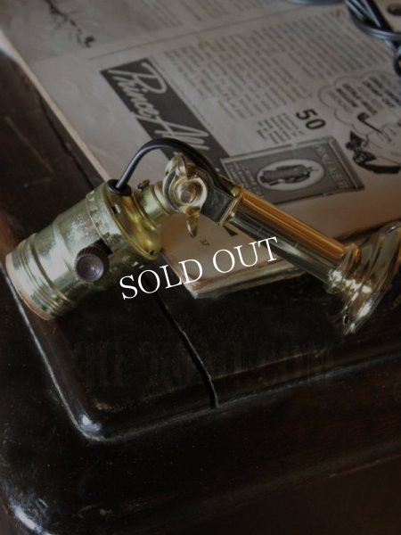 USAヴィンテージサークルF社製アルミソケット&角度調整付ミニブラケットA/アンティーク工業系照明壁掛ランプ