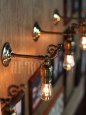 USAヴィンテージフォーリッジスクロールLEVITON社製ソケット真鍮ブラケットライトA｜アンティークウォールランプ唐草壁掛け照明