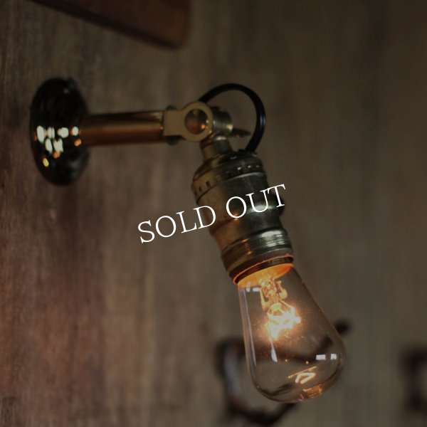 USAヴィンテージサークルF社製アルミソケット&角度調整付ミニブラケットF/アンティーク工業系照明壁掛ランプ