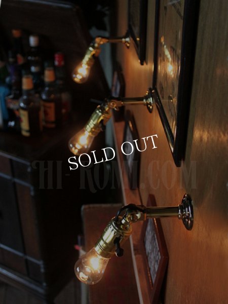 USAヴィンテージサークルF社製アルミソケット&角度調整付ミニブラケットF/アンティーク工業系照明壁掛ランプ