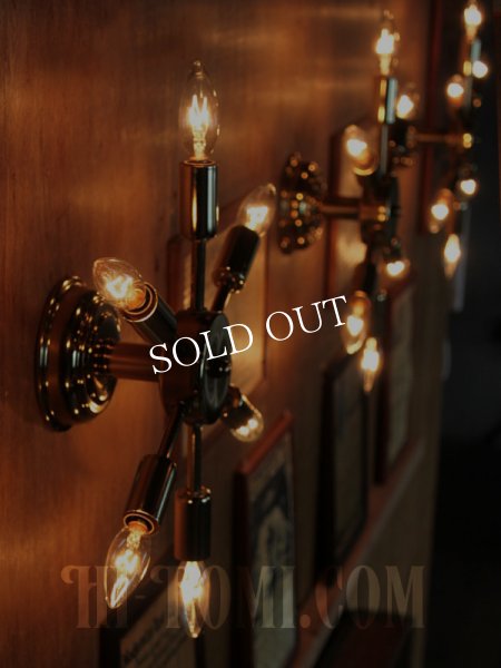 USAヴィンテージスプートニク6灯ブラケットA/ミッドセンチュリー50’s60’sインダストリアル工業系ウォールランプ照明ライト