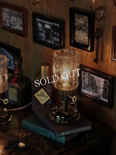 アンティークランプ｜ミッドセンチュリーアイスグラスシェード卓上照明