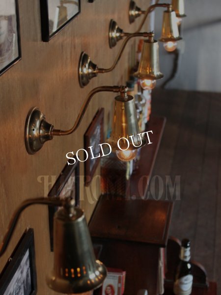 アメリカンヴィンテージミニ角度調整&ソケットホルダー付きブラケットA/インダストリアル・ミッドセンチュリーウォールランプ壁掛照明