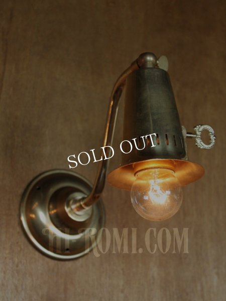 アメリカンヴィンテージミニ角度調整&ソケットホルダー付きブラケットA/インダストリアル・ミッドセンチュリーウォールランプ壁掛照明