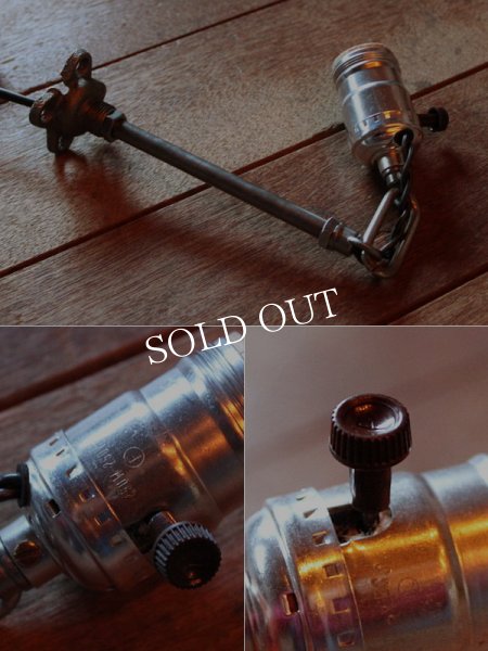 USAヴィンテージ工業系チェーンリング付ペンダントライト兼用ウォールランプA｜ブラケットライト壁掛け照明