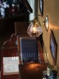 画像2: ヴィンテージコロニアルクリアガラスシェード&ホブネイルベースのブラケットランプ/ヴィクトリアン壁照明 (2)