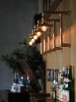 USAヴィンテージLEVITON社ファットボーイソケット付き２点固定式真鍮&銅製工業系ブラケット/インダストリアルスチームパンク壁掛照明ウォールランプ