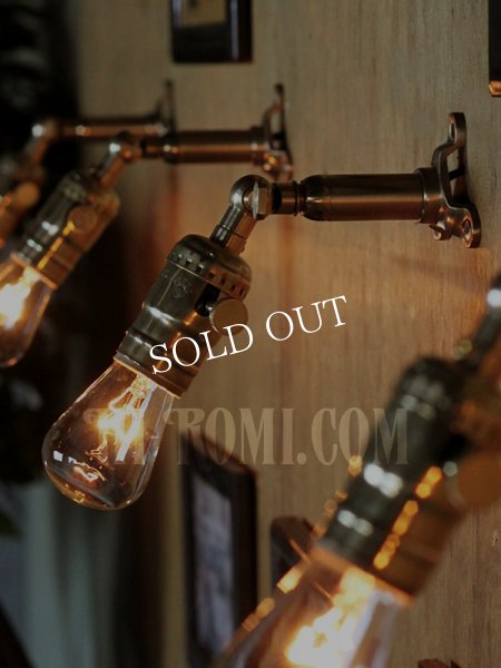 画像2: LEVITON社製真鍮ソケット&角度調整付きバレット型ミニブラケット (2)