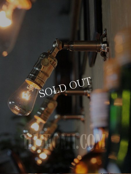 画像5: LEVITON社製真鍮ソケット&角度調整付きバレット型ミニブラケット (5)