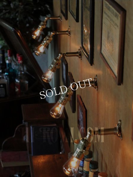 画像6: LEVITON社製真鍮ソケット&角度調整付きバレット型ミニブラケット (6)