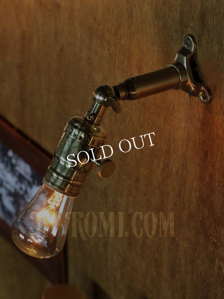 画像7: LEVITON社製真鍮ソケット&角度調整付きバレット型ミニブラケット (7)