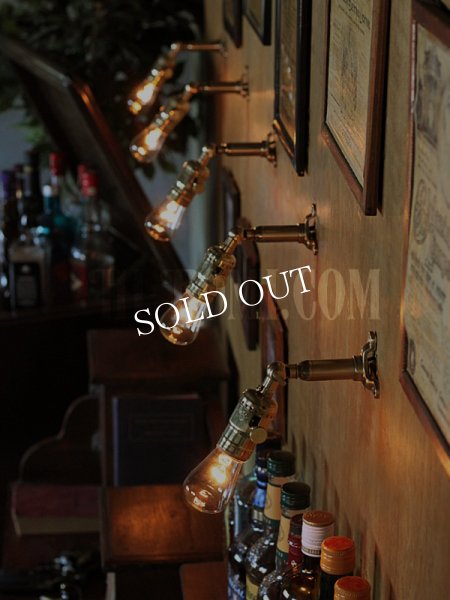 画像8: LEVITON社製真鍮ソケット&角度調整付きバレット型ミニブラケット (8)