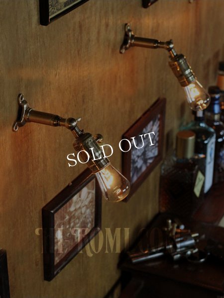 画像14: LEVITON社製真鍮ソケット&角度調整付きバレット型ミニブラケット (14)