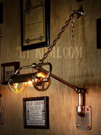 画像2: LEVITON社製真鍮ソケット付きインダストリアルカスタムピクチャーライトA/アメリカンブラケットランプ壁掛照明ウォールランプ
