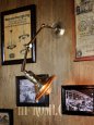 画像4: LEVITON社製真鍮ソケット付きインダストリアル3点角度調整＆シェード付きブラケットランプA/アメリカン作業灯ランプ壁掛照明ウォールライト  (4)