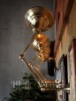 LEVITON社製真鍮ソケット付きインダストリアル3点角度調整＆シェード付きブラケットランプE/アメリカン作業灯ランプ壁掛照明ウォールライト 