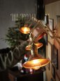 画像17: LEVITON社製真鍮ソケット付きインダストリアル3点角度調整＆シェード付きブラケットランプA/アメリカン作業灯ランプ壁掛照明ウォールライト  (17)