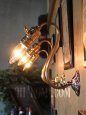 画像3: LEVITON社製真鍮ソケット付コロニアルスワンネックブラケットランプA/アメリカンヴィクトリアンランプ壁掛照明ウォールライト (3)