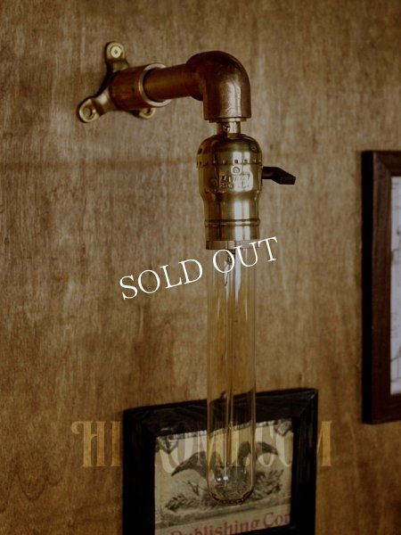 LEVITON社製真鍮ファットボーイソケット工業系ブラケットA/インダストリアルスチームパンクウォールランプ壁面照明