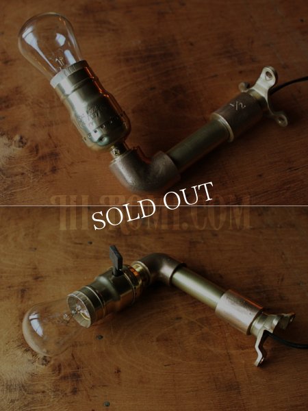 LEVITON社製真鍮ファットボーイソケット工業系ブラケットA/インダストリアルスチームパンクウォールランプ壁面照明