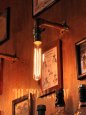 LEVITON社製真鍮ファットボーイソケット工業系ブラケットA/インダストリアルスチームパンクウォールランプ壁面照明