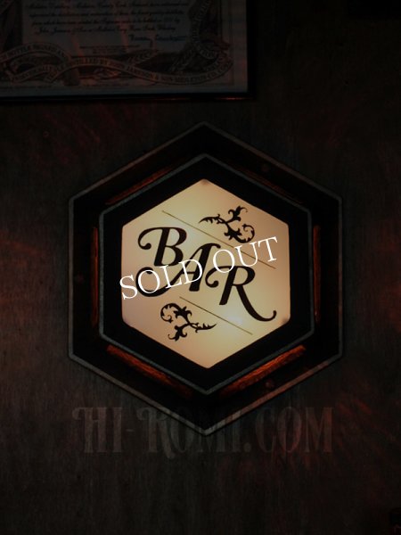 画像3: U.S.A.ヴィンテージアルミダイキャストアンバーグラス＆ミルクガラスBARサインランプ/看板照明ライト/コロニアル工業系インダストリアル (3)