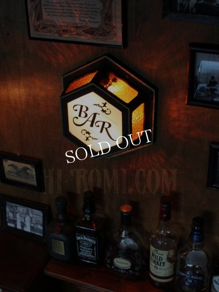 画像7: U.S.A.ヴィンテージアルミダイキャストアンバーグラス＆ミルクガラスBARサインランプ/看板照明ライト/コロニアル工業系インダストリアル (7)