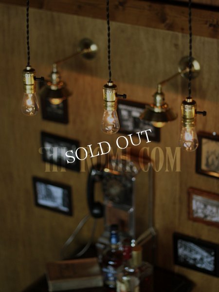 画像4: LEVITON社製ターン式アルミ製Goldソケットペンダントライト (4)