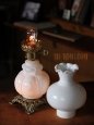アンティークテーブルランプ｜3Wayミルクガラスのヴィクトリアンランプ卓上照明